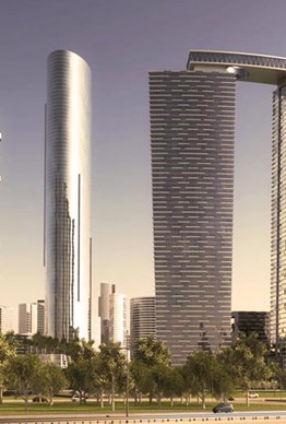 The Gate District Towers, Shams