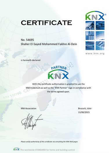  KNX Certificate